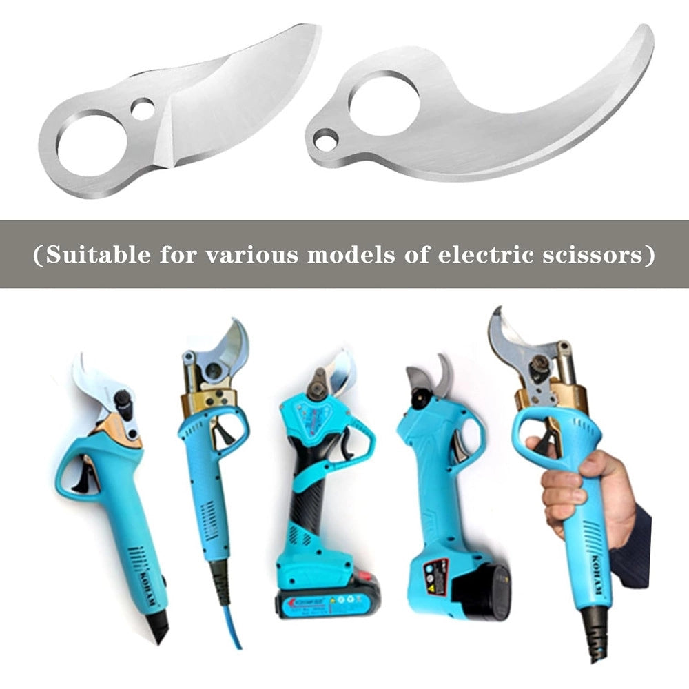 Trade Shop - Lame Di Ricambio Per Cesoie Elettriche 25mm Acciaio Forbici Potatura Lama Fissa Mobile -