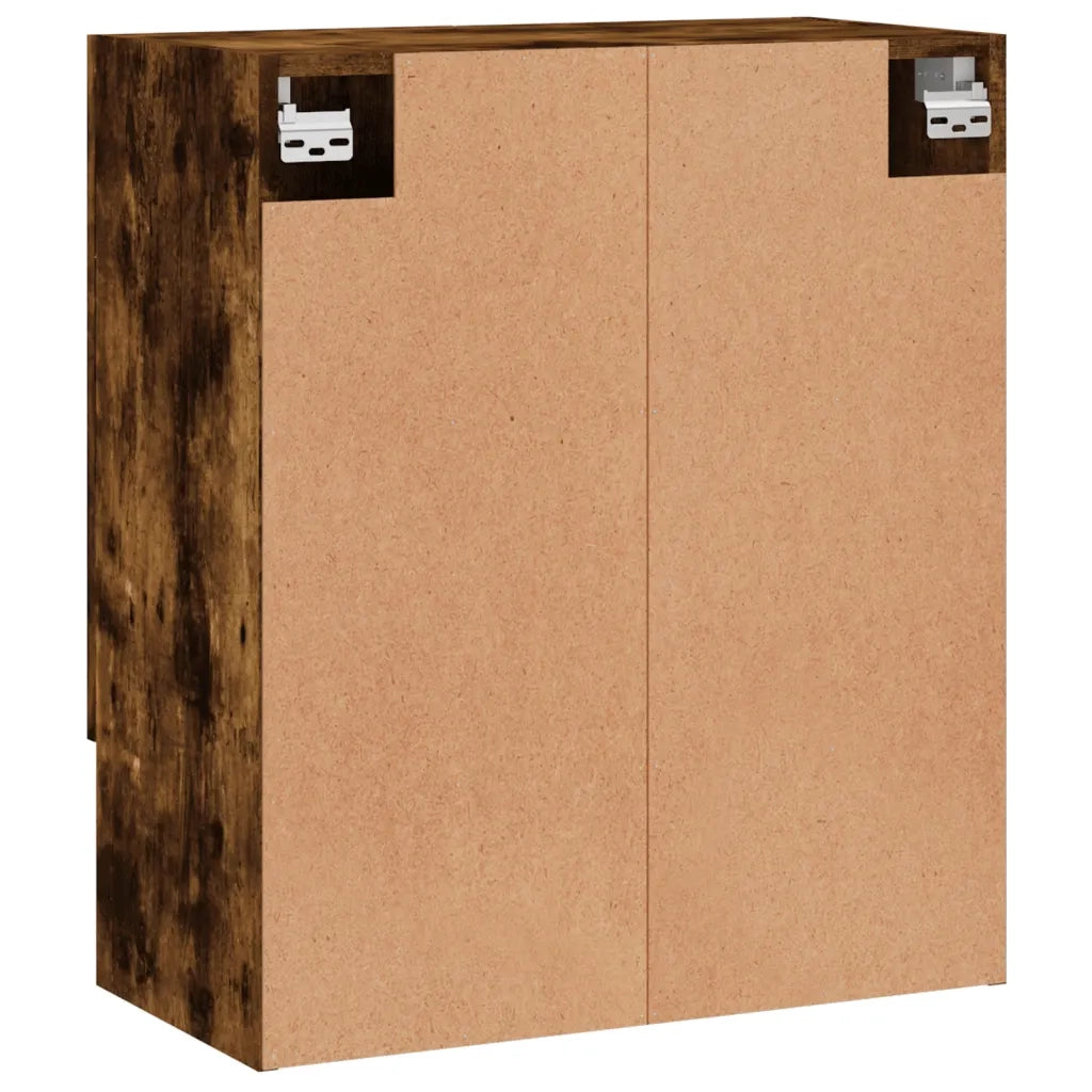 Armadietto a Muro | Mobile a Parete Rovere Fumo 60x31x70 cm in Legno Multistrato