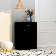 Scarpiera Nera 60x35x84 cm in Legno Multistrato 801072