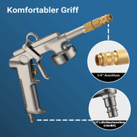 Pistola a spruzzo 1100ml 4-6bar 1/4" Spruzzatore Erogatore per protezione scatolati auto