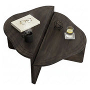 Tavolino da salotto Emiri, Tavolo basso da caffè, Portariviste per divano, Ripiano da soggiorno, 90x90h40 cm, Antracite