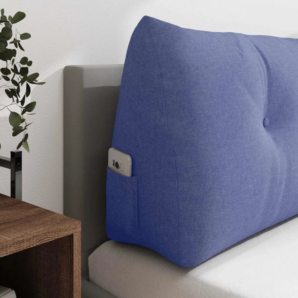 Cuscino per Schiena Blu jeans 100 x 24 x 50 cm Tessuto 42014455