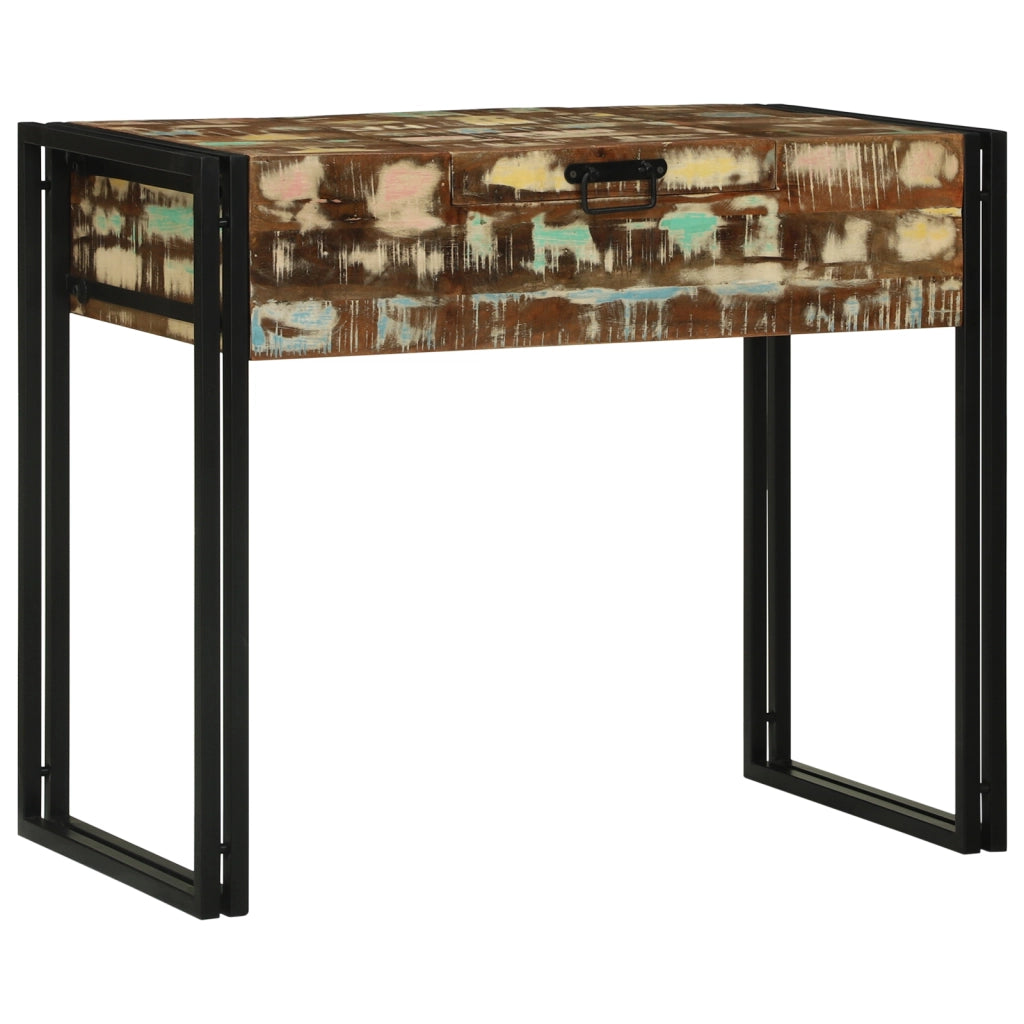 Tavolo da Trucco 90x50x75 cm Legno Massello Recuperato