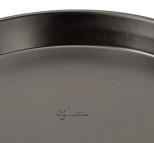 Lagostina 010151000009 Gustosa Teglia Pizza Rotonda Acciaio Antiaderente 32 cm senza PFOA colore Nero