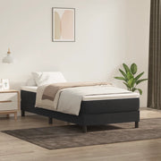 Letto a Molle senza Materasso-Struttura Letto Nero 100x220 cm in Velluto