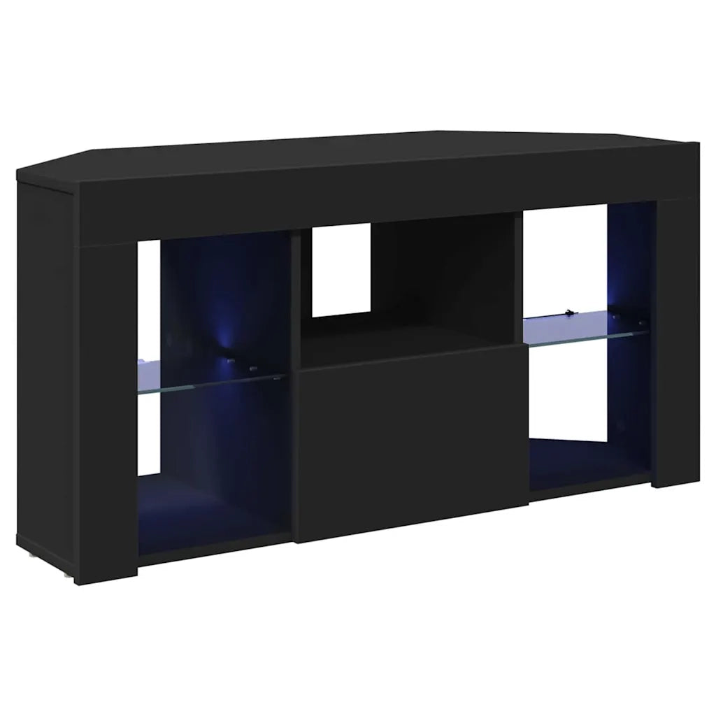 Mobile TV LED Angolare Nero 100 x 40 x 50 cm Legno multistrato 889796