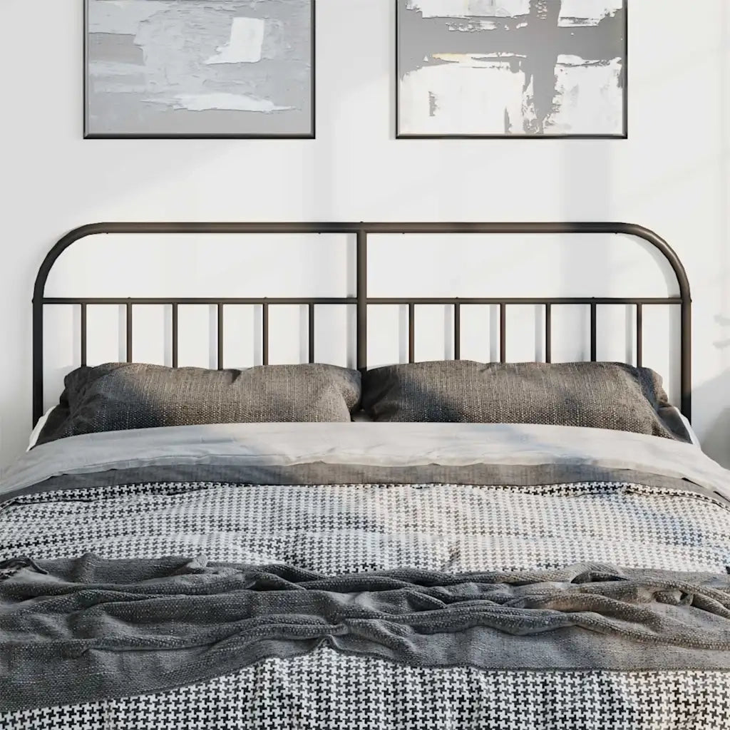 Testiera in Metallo Nero 193 cm