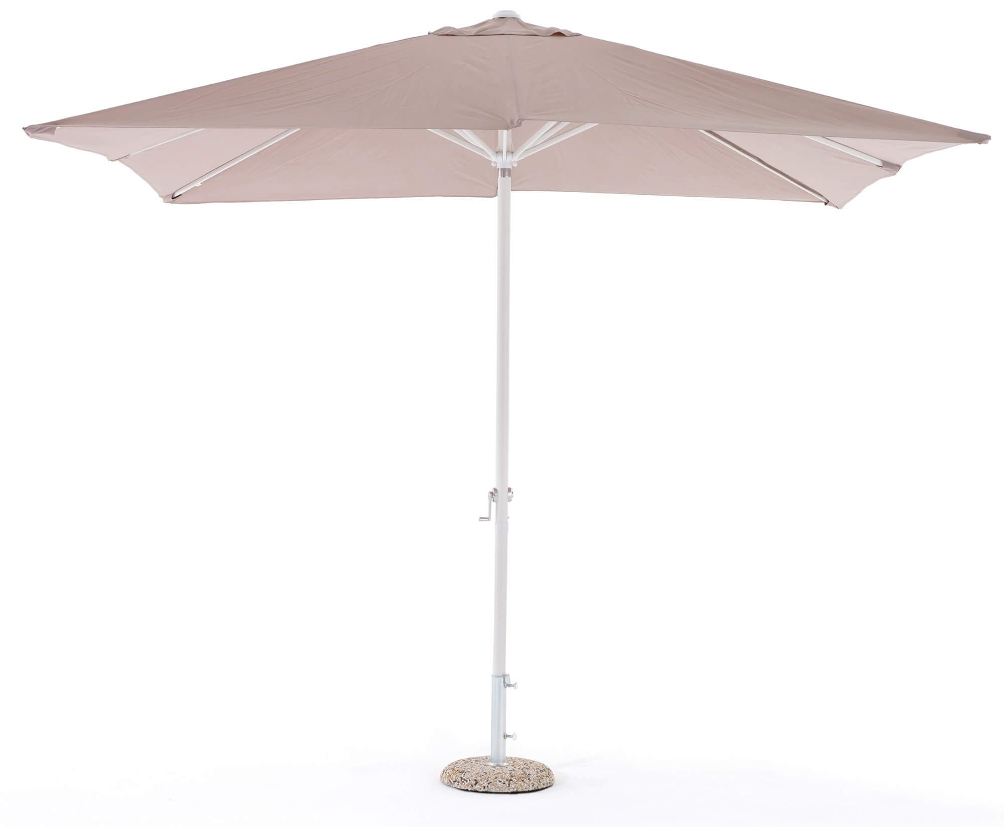 Ombrellone da Giardino 3x2 m Palo Ø38 mm in Alluminio e Poliestere Garden Grigio