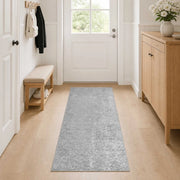 Tappeto Grigio 80 x 300 cm 100% Poliestere 3 mm Lavabile 42041663