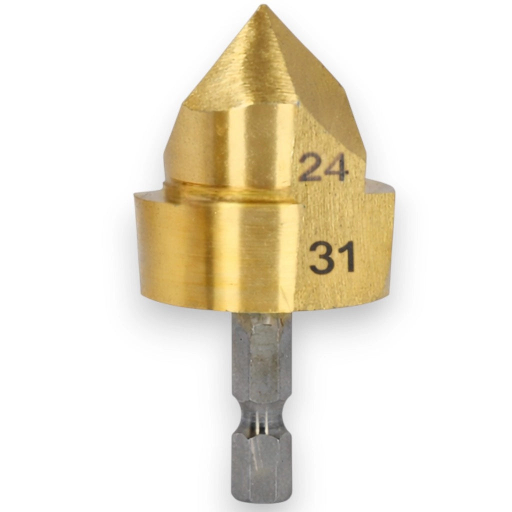 Set 3 Punte Trapano PPR a Gradini per Riparazione Tubi Acqua 16–31 mm | 71515