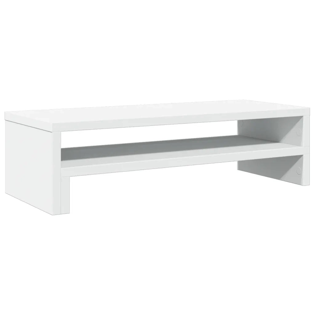 vidaXL Supporto per Monitor Bianco 54x22x15 cm in Truciolato