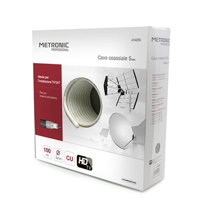 Cavo coassialie diam. 5 mm 100 metri