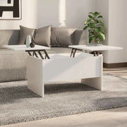 Tavolino da Salotto Bianco 80x50x42,5 cm in Legno Multistrato cod mxl 23446