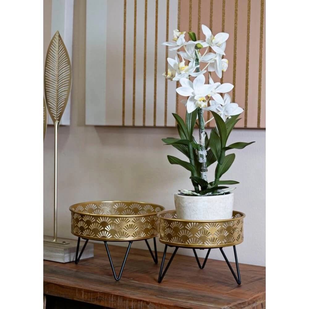 Coppia Vasi Ceramica cm Ø 20,5X13 - 18X13 - ZANNYOPPIA