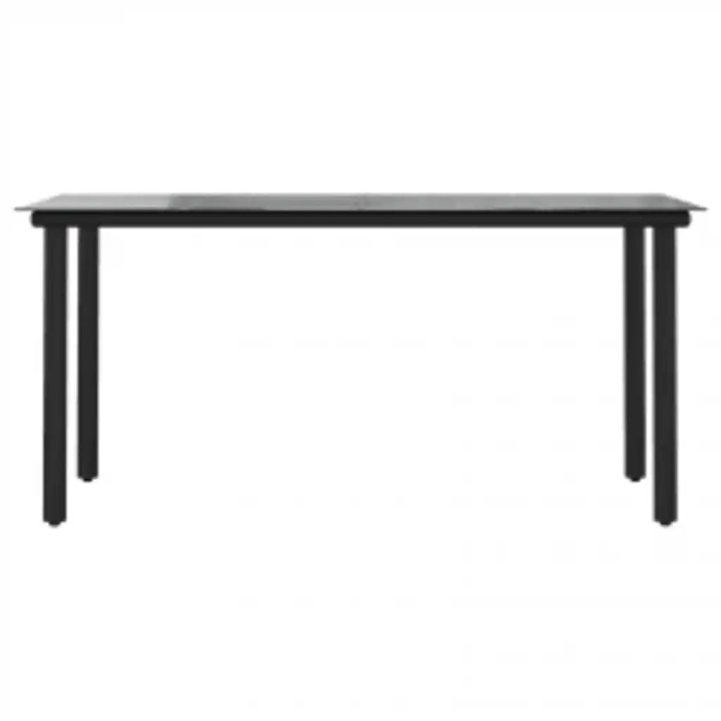 Set da Pranzo da Giardino con Cuscini 5 pz Polyrattan Vetro 3334614