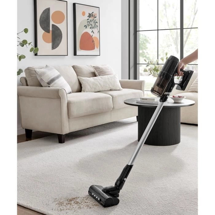 CONTINENTAL EDISON Cevc120b Aspirapolvere senza fili - 2 in 1 - 120 W - Nero e Grigio