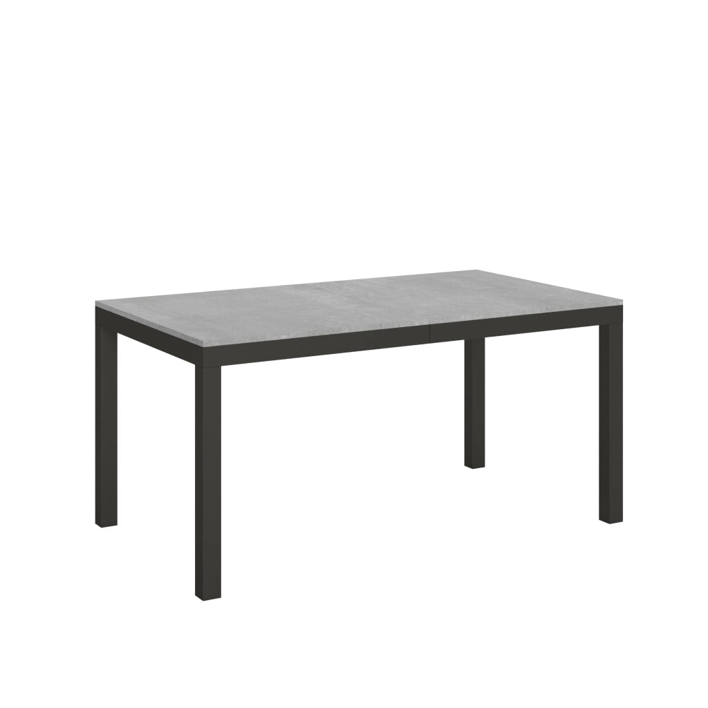 Tavolo allungabile 90x160/264 cm Every Evolution Cemento telaio Antracite