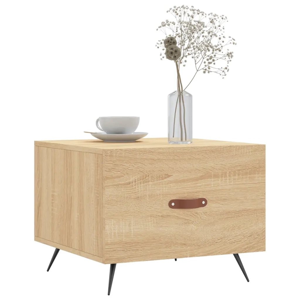 Tavolino da Salotto Rovere Sonoma 50x50x40 cm Legno Multistratocod mxl 128694