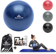 Set di Blocchi Yoga da 2 - Con Borsa di Trasporto e Libro Elettronico - Ideale per Principianti e Esperti - Massimo Equilibrio e Mobilità - Pilates - Fitness - Stiro - Danza - Grigio Misto