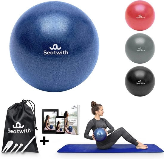 Set di Blocchi Yoga da 2 - Con Borsa di Trasporto e Libro Elettronico - Ideale per Principianti e Esperti - Massimo Equilibrio e Mobilità - Pilates - Fitness - Stiro - Danza - Grigio Misto