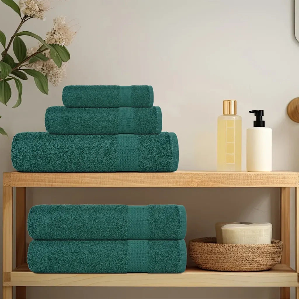 Asciugamani da doccia FROGN 2 pz Verde 70x140 cm 360 g/m² 136857