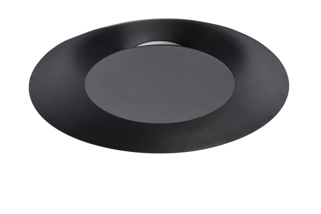Plafoniera Lucide Foskal LED 12W 2700K nera 34,5cm