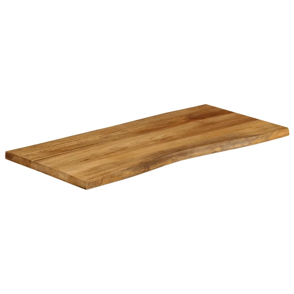 vidaXL Piano Tavolo 120x60x2,5 cm Bordi Vivi in Legno Massello Mango