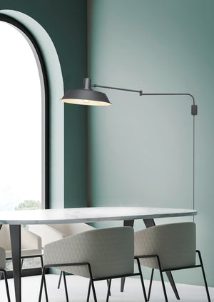 Applique da Interno a LED in Metallo Nero Opaco