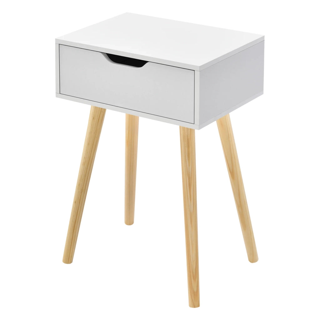 Set di 2 tavolini laterali 60 x 40 x 30 cm bianco 03_0009717
