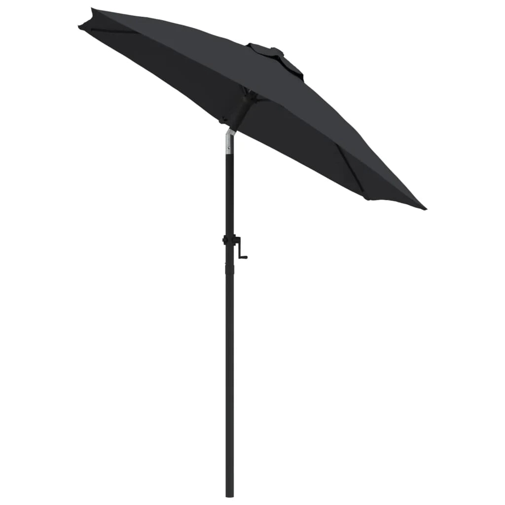 Ombrellone nero 200 x 211 cm in alluminio 02_0008702