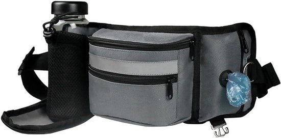 Dispensatore di Sacchetti per Cane da Allenamento - Bidone per Cane con Anello D - Rilascio Manuale - Ideale per Cani in Formazione, Viaggi e Corsa in Campo