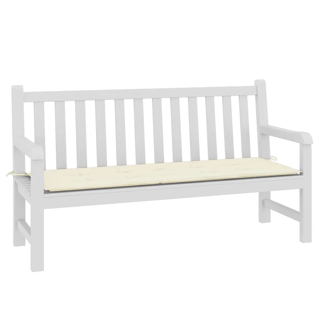 Cuscino per Panca Crema 150x50x4 cm in Tessuto Oxford 43199