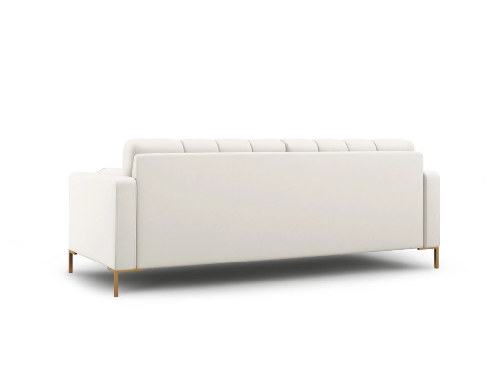 Cosmopolitan Design - Divano "Bali" 3 posti in tessuto strutturato beige chiaro 