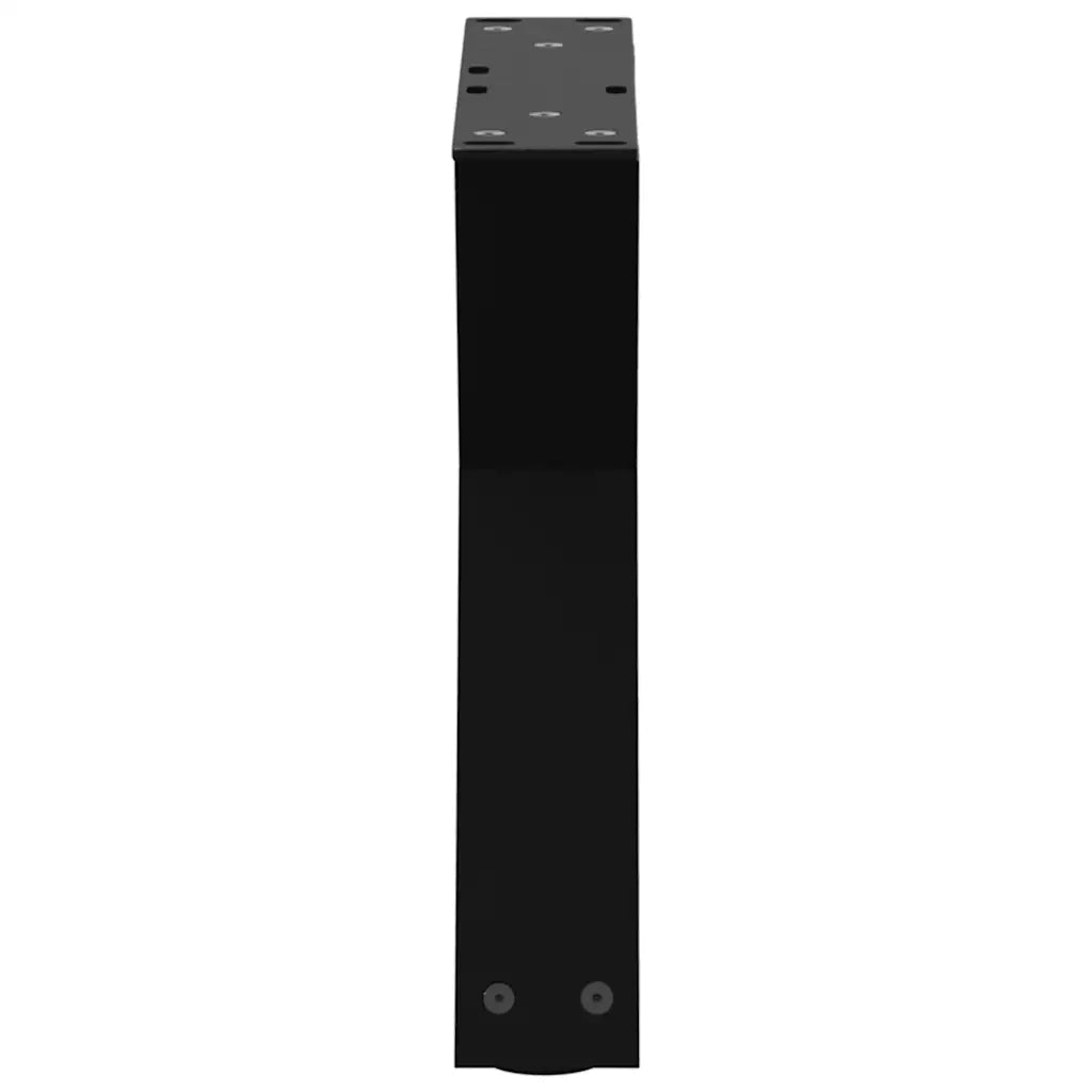 Gambe per Tavolino da Caffè 2 pz Nere 40x(30-31,3) cm Acciaio 4012680