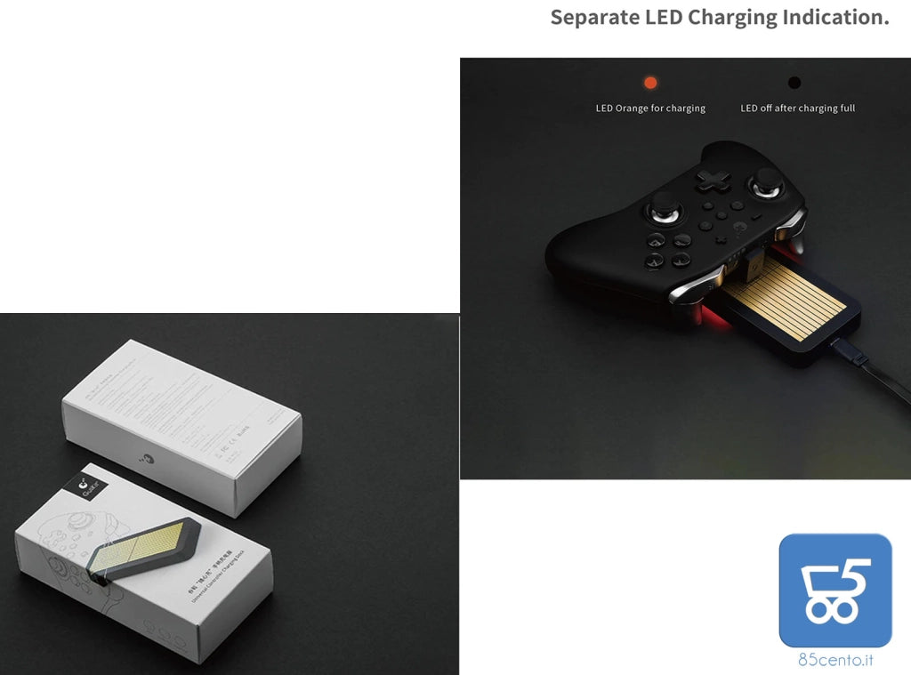 Caricabatterie GuliKit NS23 per PS5 PS4 Xbox One Switch Pro Controller di gioco Gamepad Controller universale Dock di ricarica stazione di ricarica