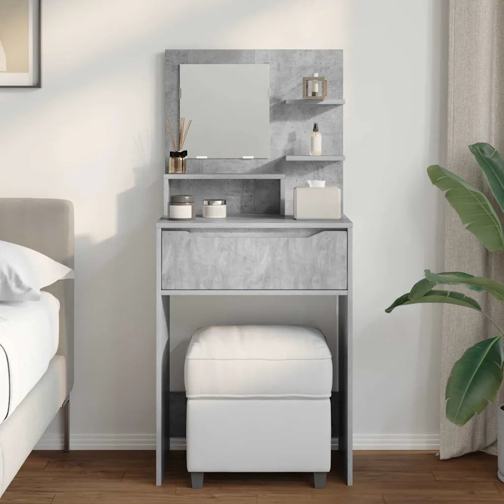 Tavoli da Trucco per Camera da Letto Grigio cemento