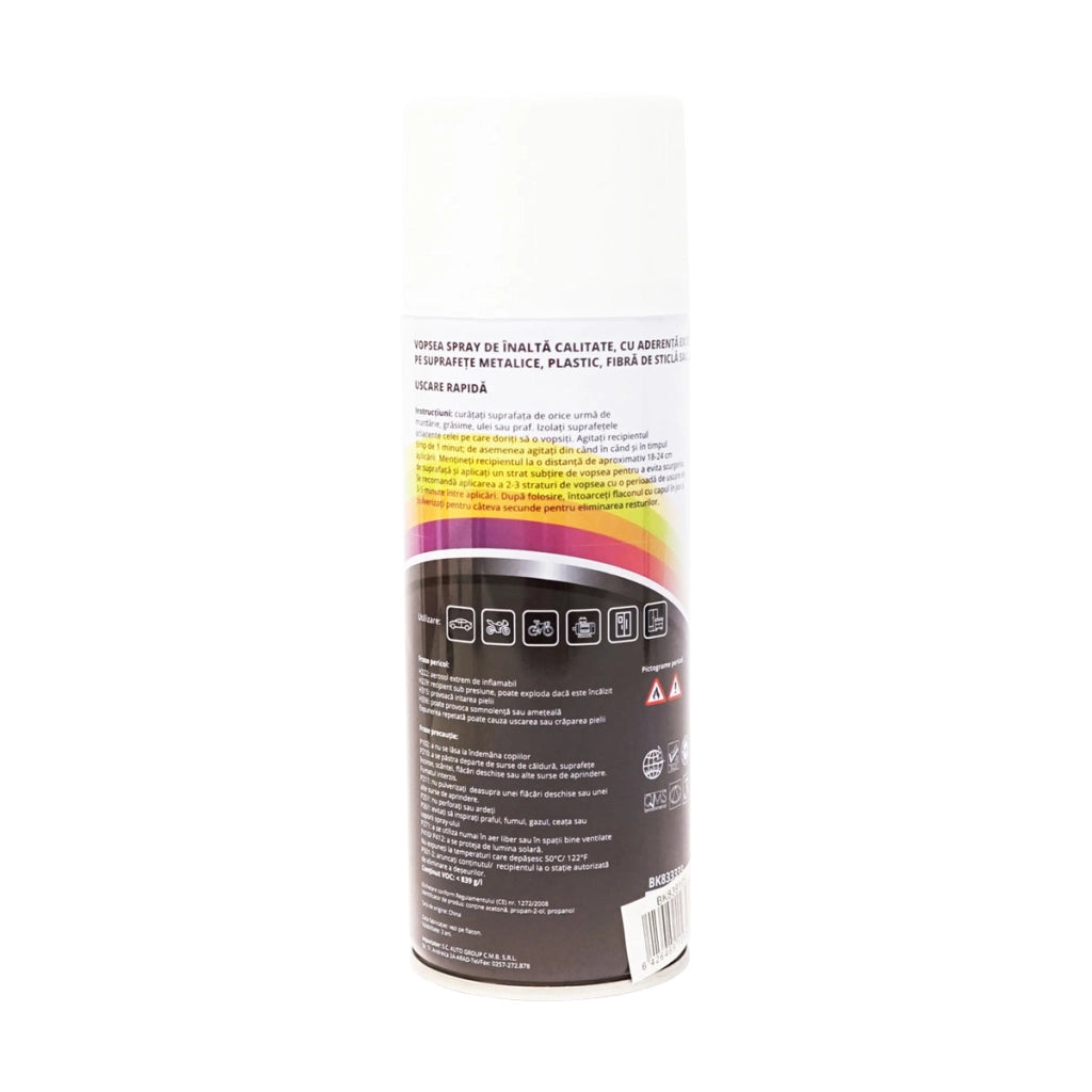 Spray vernice auto bianco carta da riso tipo Steyr professionale ad asciugatura rapida, 450 ml MAGIC