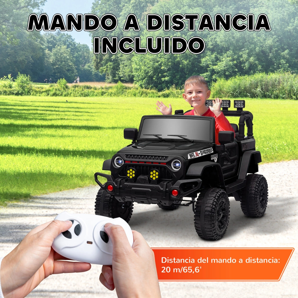 Auto Elettrica per Bambini con Telecomando ¨C Zephmum ¨C Nero