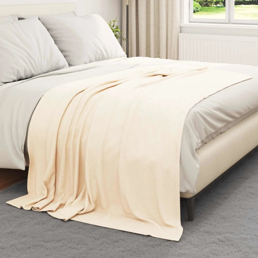 Coperte da Pile 24 pz Crema 200 x 150 cm Panno