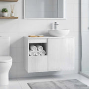 Mobile da Bagno Bianco Lucido 30 x 44,5 x 50 cm 890506