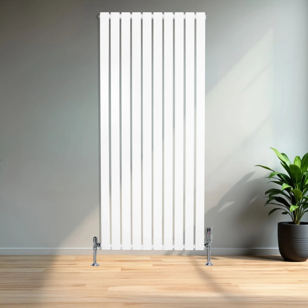 Radiatore Verticale Design Piatto Colonna Singola Bianco 1600x700 mm