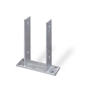 Supporto per pali da avvitare 101 x 60 x 200 x 200 mm.