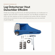Ontschorser per Legna - Dischillatore per Legno - Efficiente Dischillatura di Legno - In Alluminio e Acciaio - Per Costruttori di Legno e Falegnameria - Dischillatore per Legna
