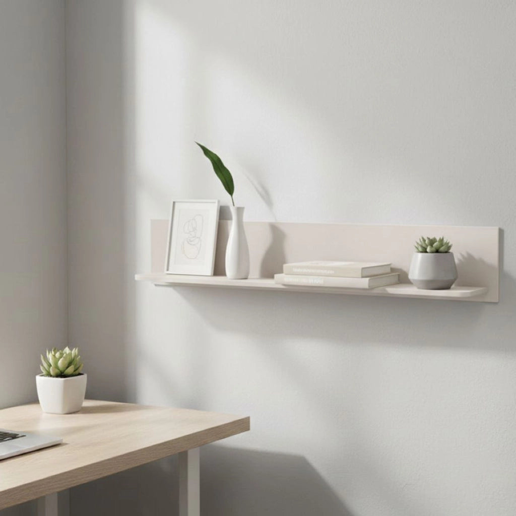 Magnago, Mensola un Ripiano, 137.5x21x24h cm Bianco