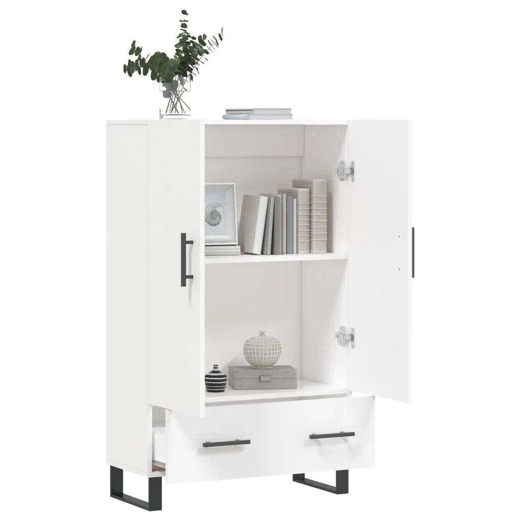 Credenza Bianca 69,5x31x115 cm in Legno Multistrato 828260