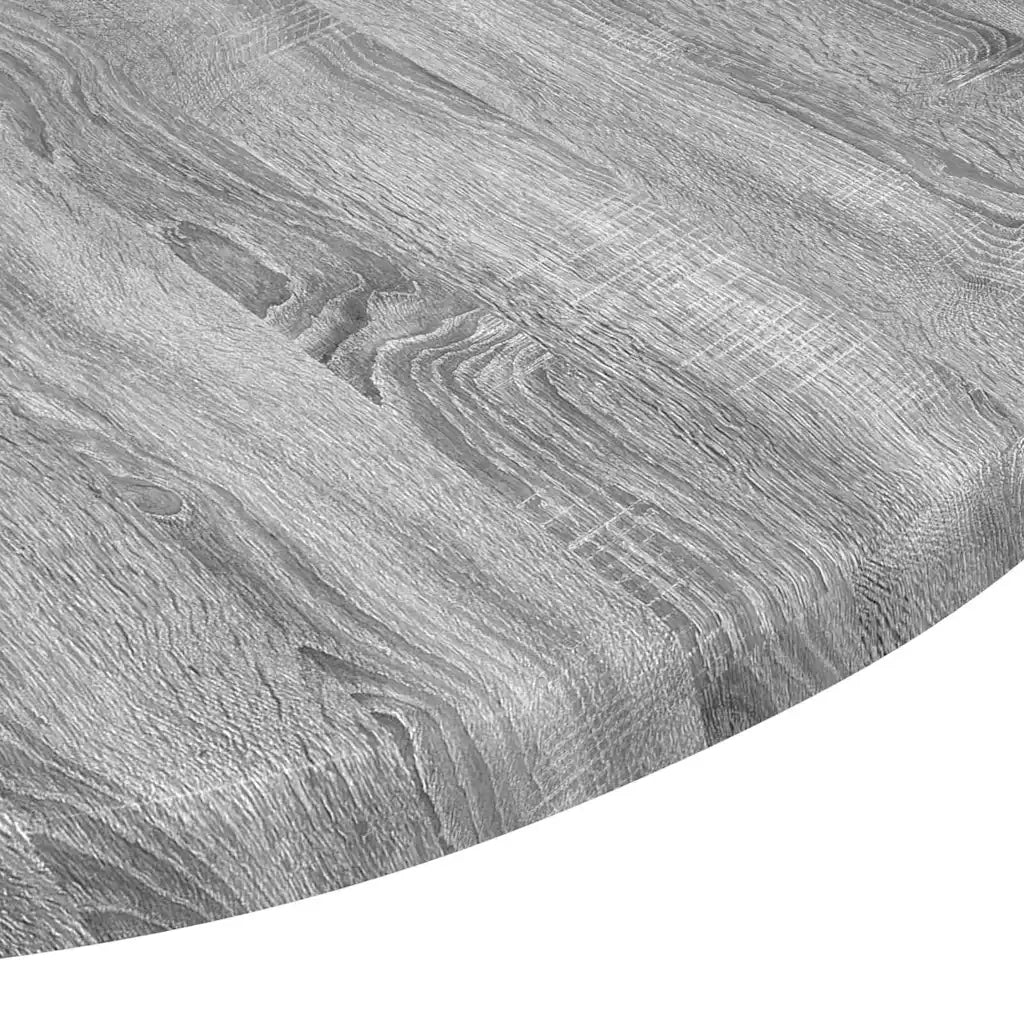 Piano del tavolo Grigio sonoma Ø 50 x 1,5 cm Legno multistrato 880397