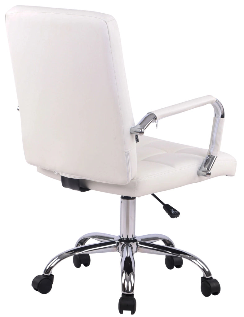 Sedia da ufficio Deli PRO in similpelle bianco