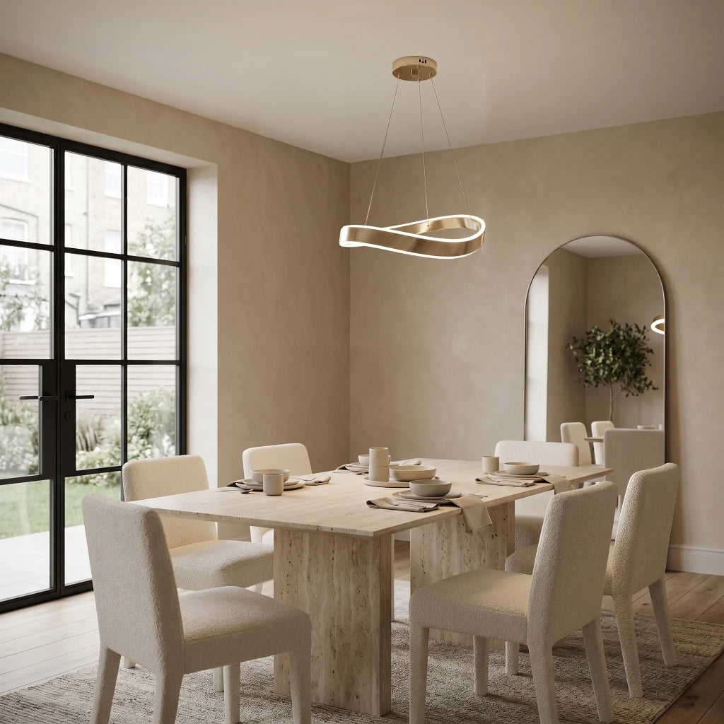 Lampada A Sospensione Da Soffitto Swe064-cp 40cm Gold