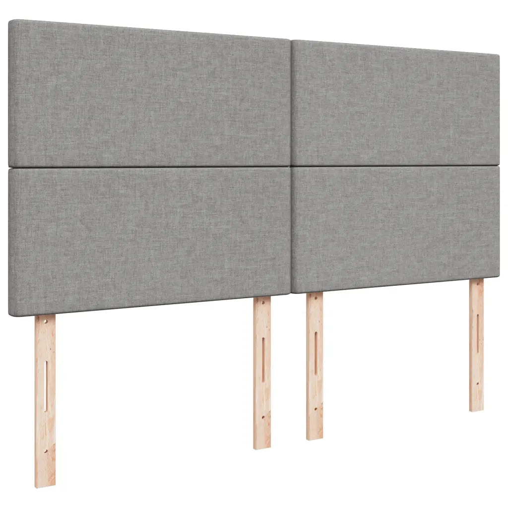 Giroletto a Molle con Materasso Grigio Chiaro180x200 cm Tessuto 3291740