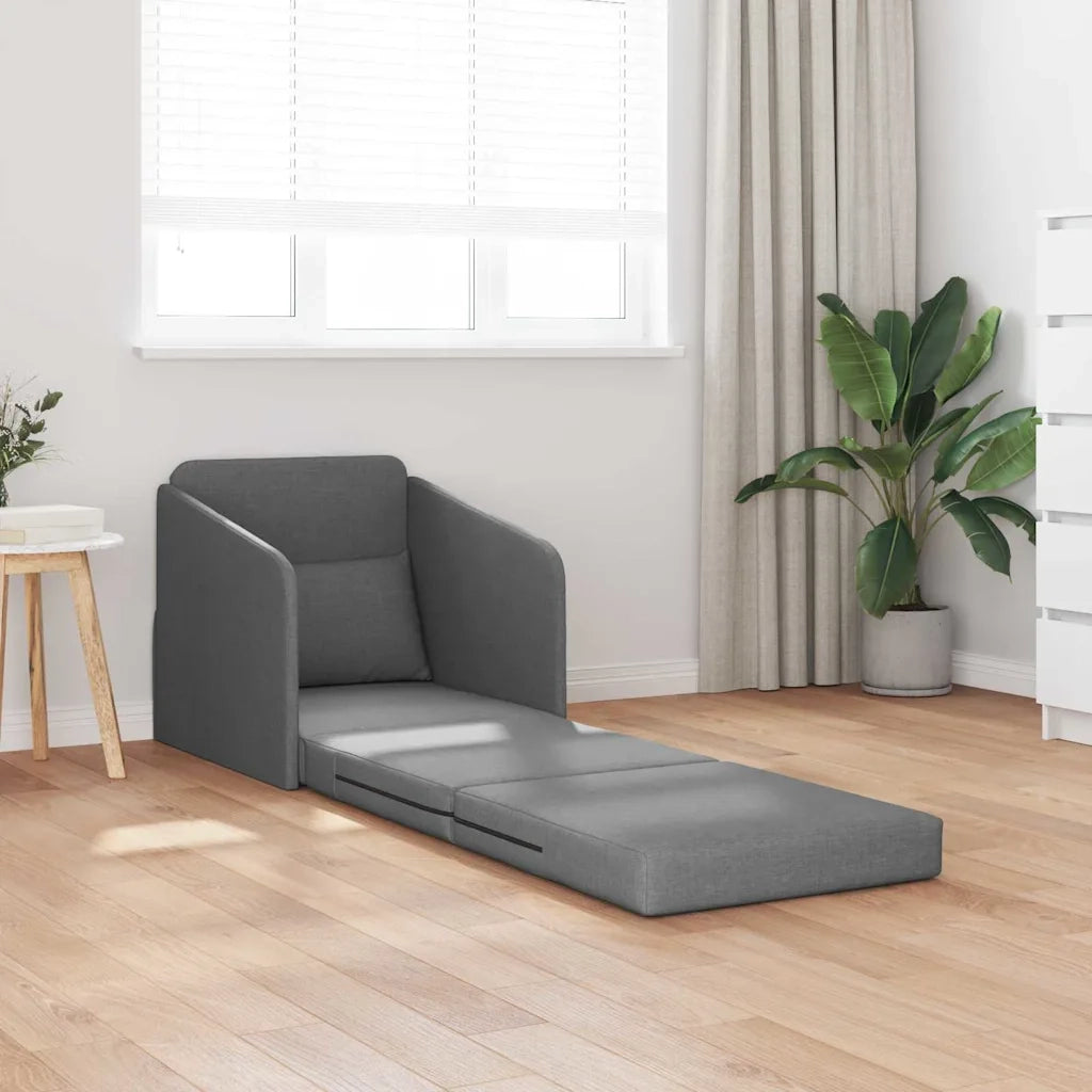 Divano letto-Sofa Letto-Daybed Grigio scuro 65 x 80 x 83 cm Tessuto